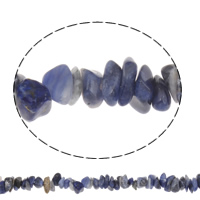 Chips de pierres précieuses, Tache bleue, naturel, 4-11mm, Trou:Environ 1mm, Environ 100PC/brin, Vendu par Environ 33 pouce brin