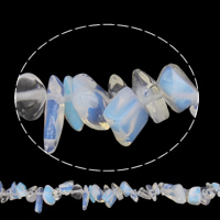 Perles opales de mer, Opaline, chips, 4-12mm, Trou:Environ 1mm, Environ 100PC/brin, Vendu par Environ 33.8 pouce brin