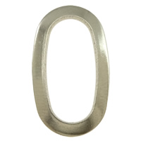 Нержавеющая сталь Связывание кольцо, нержавеющая сталь, Плоская овальная форма, оригинальный цвет, 12x20x1mm, отверстие:Приблизительно 7x16mm, 500ПК/Лот, продается Лот
