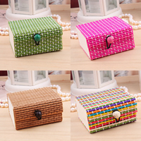 Wood Storage Box, Rectangle, more colors for choice, 70x70x35mm, Sold By PC