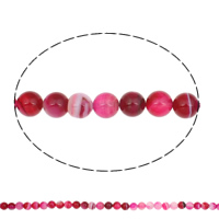 Natural Lace Agate Beads, Round, bright rosy red, 8mm, Hole:Approx 1mm, Approx 48PCs/Strand, Sold Per Approx 15 Inch Strand