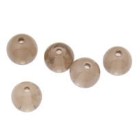 Naturlige Smoky Quartz perler, Runde, 8mm, Hole:Ca. 1mm, 100pc'er/Bag, Solgt af Bag