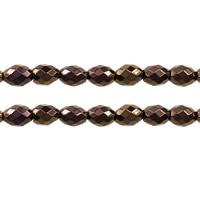Non Magnetic Hematite Beads, Oval, electrophoresis, faceted, deep coffee color, 8x6x6mm, Hole:Approx 1.5mm, Length:Approx 15.5 Inch, 10Strands/Lot, Approx 50PCs/Strand, Sold By Lot