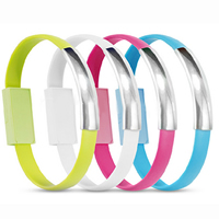 ABS Plastic USB Bracelet with PVC Plastic & Stainless Steel mixed colors Sold Per 8.8 Inch Strand