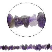 Natural Amethyst Beads, February Birthstone, 12-20mm, Hole:Approx 1mm, Approx 40PCs/Strand, Sold Per Approx 15.7 Inch Strand