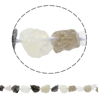 Natürlicher Quarz Perlen Schmuck, gemischt, 10-27mm, Bohrung:ca. 1mm, ca. 16PCs/Strang, verkauft per ca. 16.5 ZollInch Strang