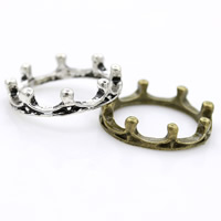 Mid Finger Ring Zinc Alloy Crown plated nickel lead & cadmium free 18mm US Ring .5 Sold By PC