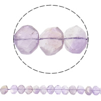 Natural Amethyst Beads, February Birthstone & faceted, 16x8x10mm-20x15x14mm, Hole:Approx 1mm, Approx 27PCs/Strand, Sold Per Approx 15.7 Inch Strand