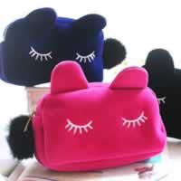 Velveteen Mini Storage Bag, Cat, more colors for choice, 190x50x120mm, 5PCs/Lot, Sold By Lot