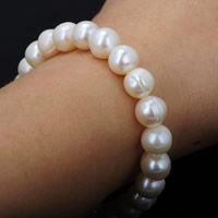 Freshwater Cultured Pearl Bracelet Freshwater Pearl Potato natural white 7.5-9mm Sold Per Approx 7.5 Inch Strand
