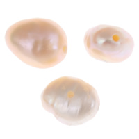 Natural Freshwater Pearl Loose Beads, Baroque, pink, 5-6mm, Hole:Approx 0.8mm, 10PCs/Bag, Sold By Bag