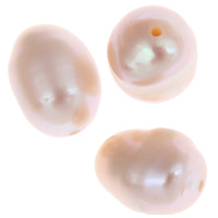 Perles nacres pommes de terre de culture d'eau douce, perle d'eau douce cultivée, pomme de terre, naturel, violet, 8-9mm, Trou:Environ 0.8mm, 10PC/sac, Vendu par sac