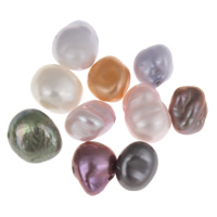 Naturel d'eau douce perles, perle d'eau douce cultivée, baroque, couleurs mélangées, 6-8mm, Trou:Environ 0.8mm, 10PC/sac, Vendu par sac