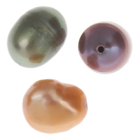 Cultured Potato Freshwater Pearl Beads, mixed colors, 5-6mm, Hole:Approx 0.8mm, 10PCs/Bag, Sold By Bag