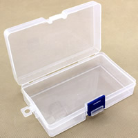 Jewelry Beads Container, Plastic, Rectangle, transparent, clear, 142x82x34mm, Sold By PC