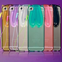 Plástico TPU Caixa de titular do telefone móvel, Coelho, Vario tipos a sua escolha, Mais cores pare escolha, vendido por PC