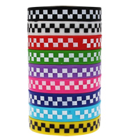 Silikon Armbänder, Kunstdruck, gemischte Farben, 12mm, Länge:ca. 6.5 ZollInch, 10SträngeStrang/Tasche, verkauft von Tasche