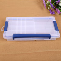 Jewelry Beads Container, Plastic, Rectangle, 20 cells & transparent, 270x180x50mm, Sold By PC