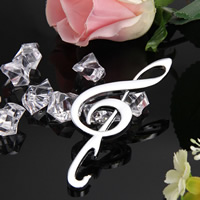 Zinc Alloy Bottle Opener Music Note platinum color plated Sold By Lot