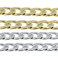Stainless Steel Curb Chain, plated, more colors for choice, 22.50x15x4mm, 5m/Lot, Sold By Lot