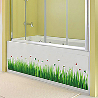 Wall Stickers & Decals, PVC Plastic, Grass, adhesive, green, 500x700mm, 10Sets/Lot, Sold By Lot