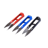Scissors, Stainless Steel, painted, mixed colors, 105x23mm, 10PCs/Lot, Sold By Lot