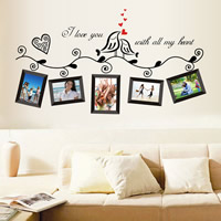 Wall Stickers & Decals, PVC Plastic, adhesive & with letter pattern, 900x500mm, 10Sets/Lot, Sold By Lot