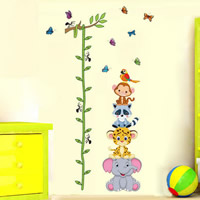 Wall Stickers & Decals, PVC Plastic, Animal, adhesive, 600x900mm, 15Sets/Lot, Sold By Lot