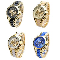 Unisex Wrist Watch Silicone with zinc alloy dial & Glass plated Length Approx 9.4 Inch Sold By Lot