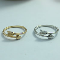 Zinklegering ringen, Zinc Alloy, pijlpunt, plated, meer kleuren voor de keuze, nikkel, lood en cadmium vrij, 5-10mm, Maat:7, 100pC's/Bag, Verkocht door Bag