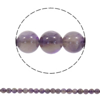 Naturelles perles améthystes, améthyste, Rond, synthétique, Février Birthstone & normes différentes pour le choix, Trou:Environ 1mm, Vendu par Environ 15.5 pouce brin