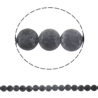 Bian Stein Perle, rund, synthetisch, verschiedene Größen vorhanden, Bohrung:ca. 1mm, verkauft per ca. 15.5 ZollInch Strang