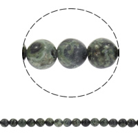 Kambaba Jaspis Perle, rund, synthetisch, verschiedene Größen vorhanden, Bohrung:ca. 1mm, verkauft per ca. 15 ZollInch Strang