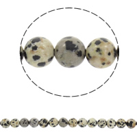 Dalmatinski perle, Krug, sintetički, različite veličine za izbor, Rupa:Približno 1mm, Prodano Per Približno 15 inčni Strand