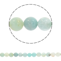 Amazonit Perlen, rund, synthetisch, verschiedene Größen vorhanden, Bohrung:ca. 1mm, verkauft per ca. 15 ZollInch Strang