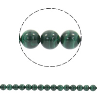 Malahita perle, Malahit, Krug, sintetički, različite veličine za izbor, Rupa:Približno 1mm, Prodano Per Približno 15.5 inčni Strand