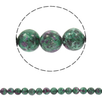 Ruby in Zoisite Beads, Round, different size for choice, Hole:Approx 1mm, Sold Per Approx 14.5 Inch Strand
