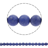 Perles synthétique Lapis Lazuli, lapis synthétique, Rond, normes différentes pour le choix, Trou:Environ 1mm, Vendu par Environ 15.5 pouce brin