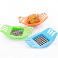 Kunststoff Küche-Stripe-Cutter, mit Edelstahl, gemischte Farben, 170x100mm, 3PCs/Menge, verkauft von Menge