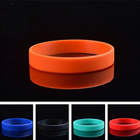 Silicone Bracelets, more colors for choice, nickel, lead & cadmium free, 12mm, Length:Approx 7 Inch, 10Strands/Lot, Sold By Lot