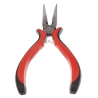 Jewelry Plier, Ferronickel, with Plastic, platinum color plated, nickel, lead & cadmium free, 76x134x17mm, Sold By PC