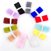 Chiffon-båndet, Chiffon, blandede farver, 25mm, 100Strands/Bag, 1m/Strand, Solgt af Bag
