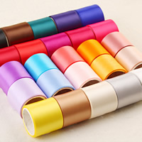 Satin Ribbon, mixed colors, 6mm, 100Strands/Bag, 5m/Strand, Sold By Bag