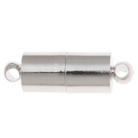 Brass Magnetic Clasp Column platinum color plated single-strand nickel lead & cadmium free Approx 1mm Sold By PC