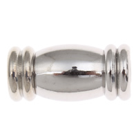 Brass Magnetic Clasp, platinum color plated, single-strand, nickel, lead & cadmium free, 16x8mm, Hole:Approx 3mm, Sold By PC