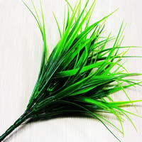 plástico Planta artificial, Flor, verde, 25-30cm, 10PCs/Bag, vendido por Bag
