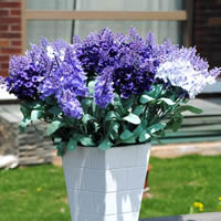 Artificial Flower Home Decoration, Plastic, with Spun Silk, more colors for choice, 34cm, 10PCs/Bag, Sold By Bag