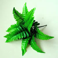 Seda hilada Planta artificial, con Plástico, Flor, verde, 32cm, 10PCs/Bolsa, Vendido por Bolsa