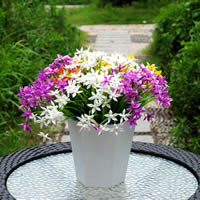 Fleurs artificielles pour la décoration de maison, plastique, couleurs mélangées, 30-35cm, 10PC/sac, Vendu par sac