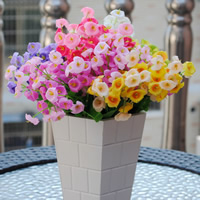 Sztuczny kwiat dekoracyjny, Przędza jedwabiu, ze Plastik, dostępnych więcej kolorów, 25cm, 10komputery/torba, sprzedane przez torba